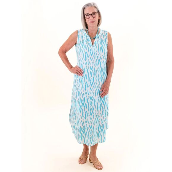 Willa Midi Dress by La Mer Luxe Sz M, (ONLY AVAILABLE in Cannes Crimson Black ) - Picture 1 of 5